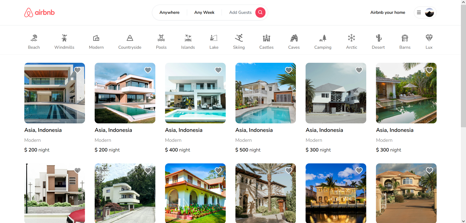 Airbnb Clone